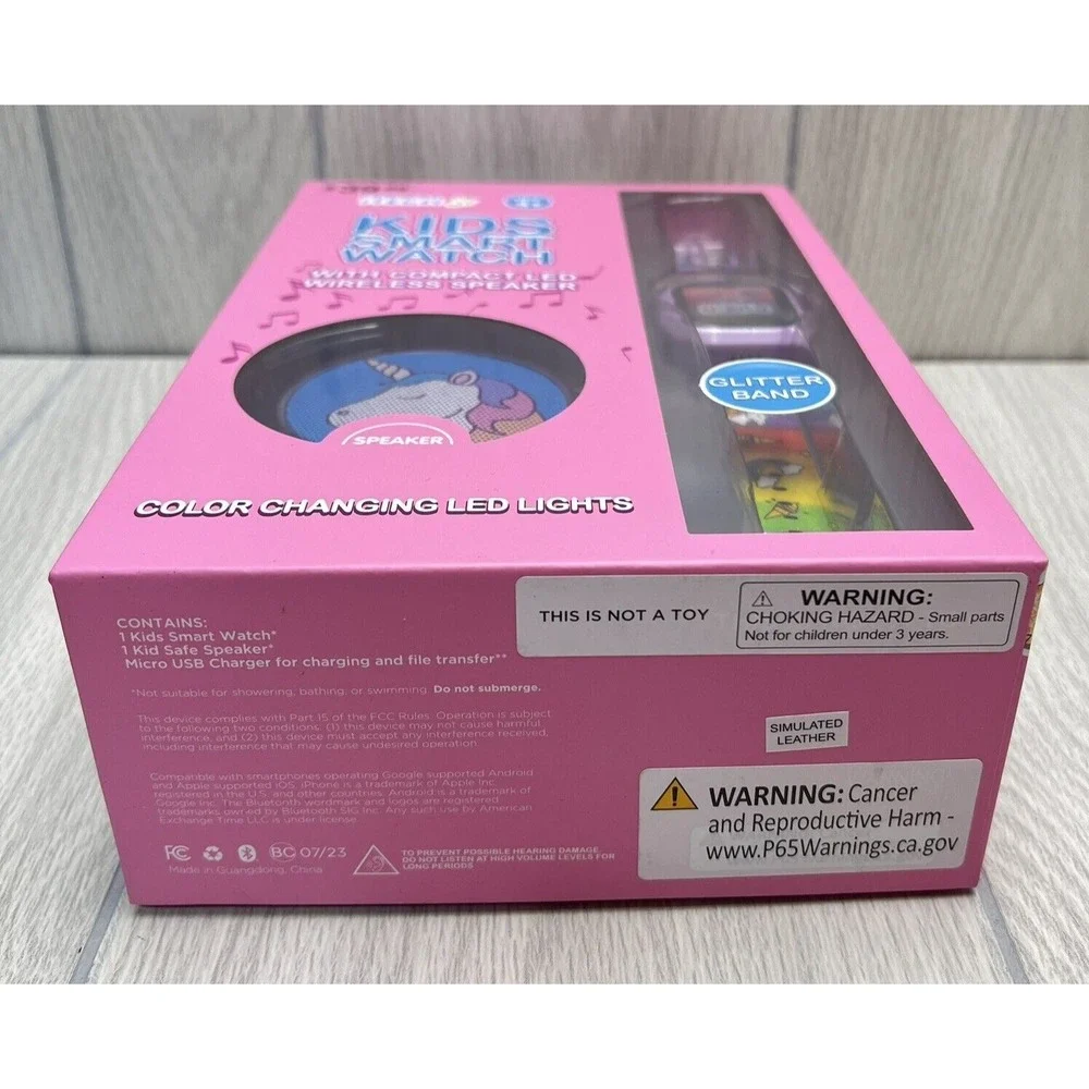 iTech Junior Kids Smartwatch Speaker Girls Unicorn Glitter NEW